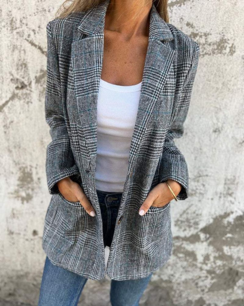 Elena | Blazer de Cuadros