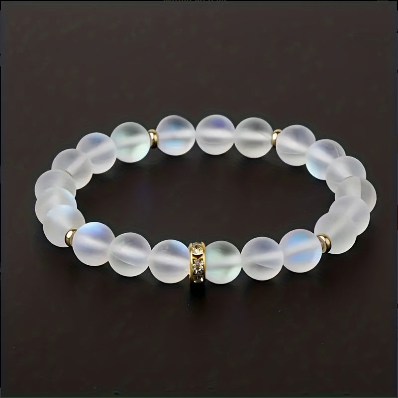 Pulsera Confianza de Perlas y Piedra Lunar