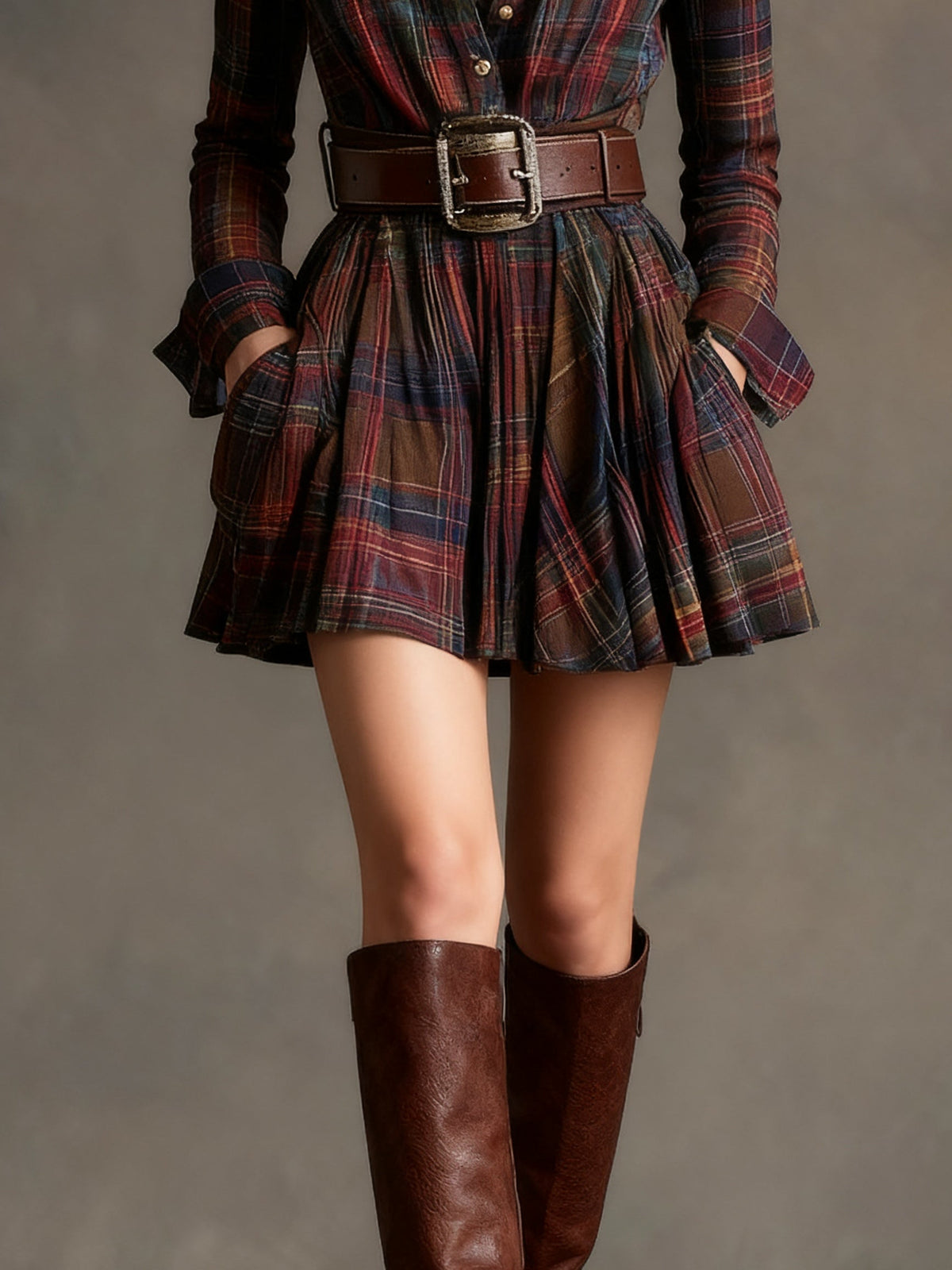 Magdalena | Vestido de Cuadros