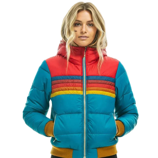 Scarlett – Chaqueta Acolchada de Mujer Retro