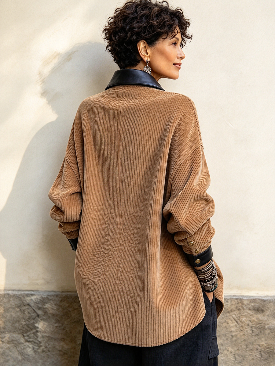 Mireia | Chaqueta de pana y polipiel