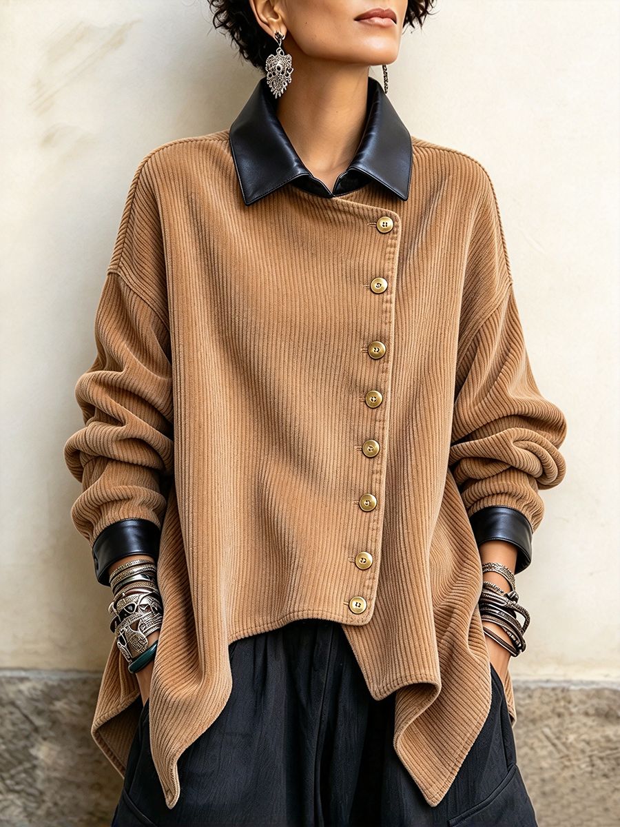 Mireia | Chaqueta de pana y polipiel