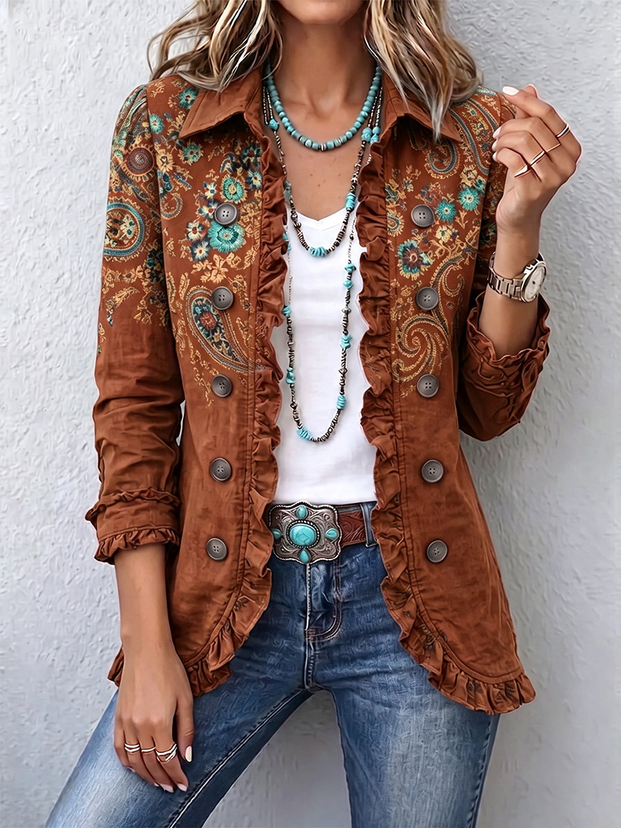 Soledad | Chaqueta bohemia con volantes