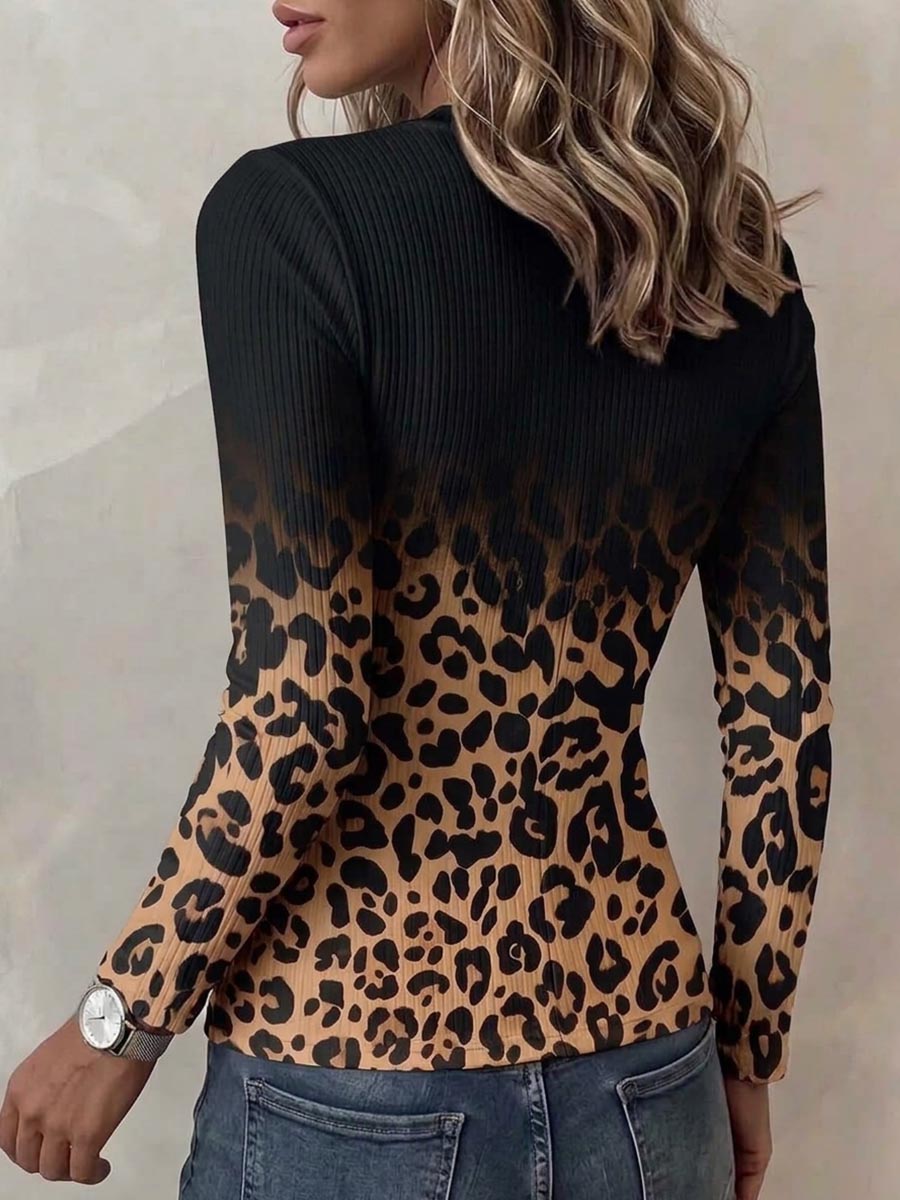 Fernanda | Top de leopardo con cordones