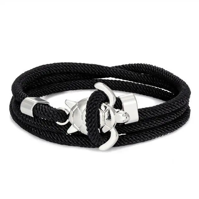Pulsera artesanal con tortuga marina